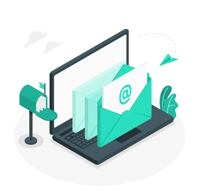 suite d'emails marketing