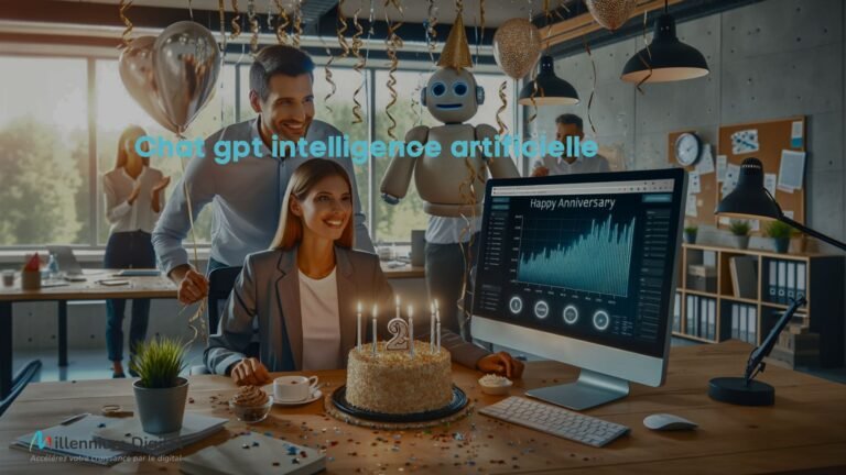 ChatGPT dans un bureau de marketing digital