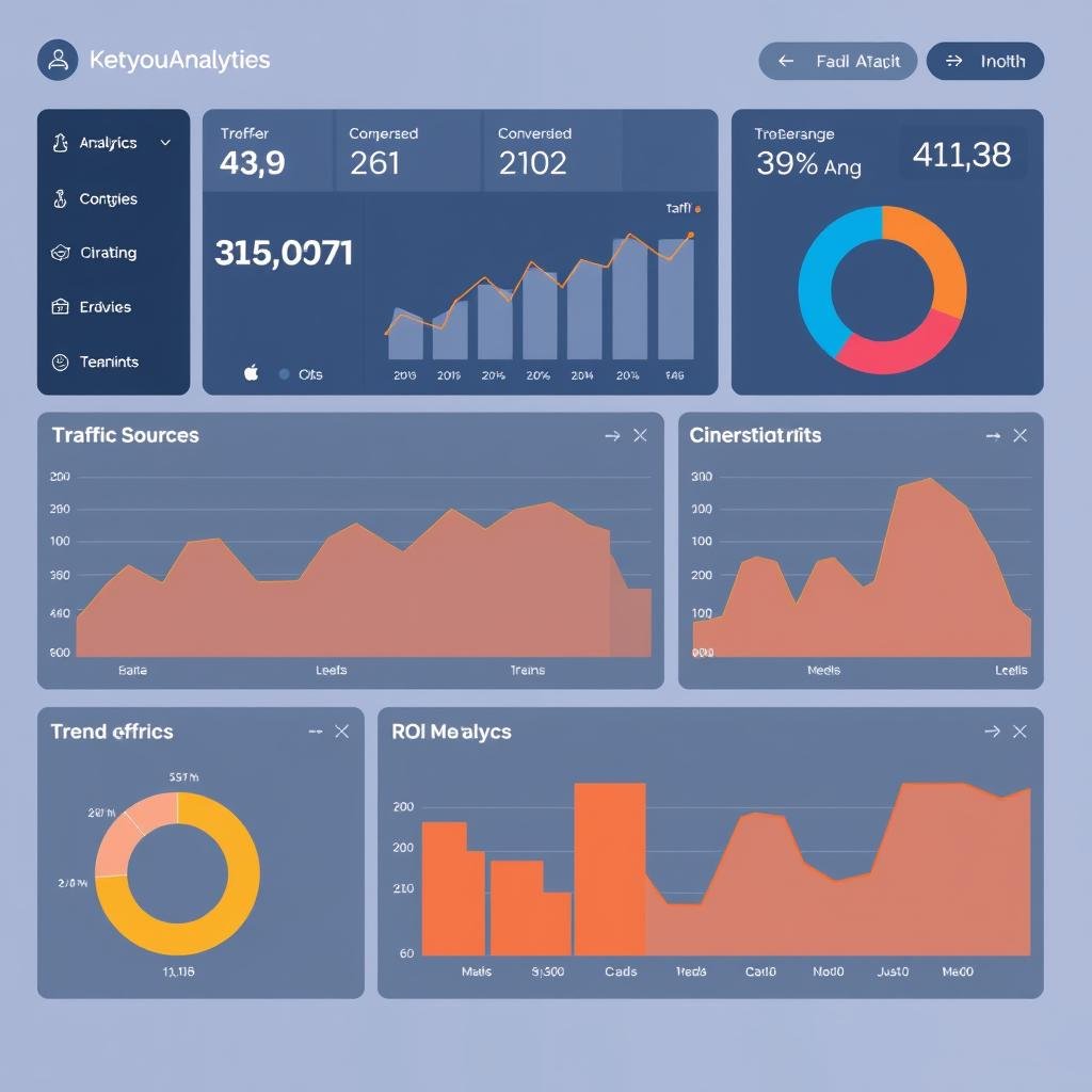 Tableau de bord d'analyse proposé par une agence marketing en ligne Tableau de bord d'analyse proposé par une agence marketing en ligne