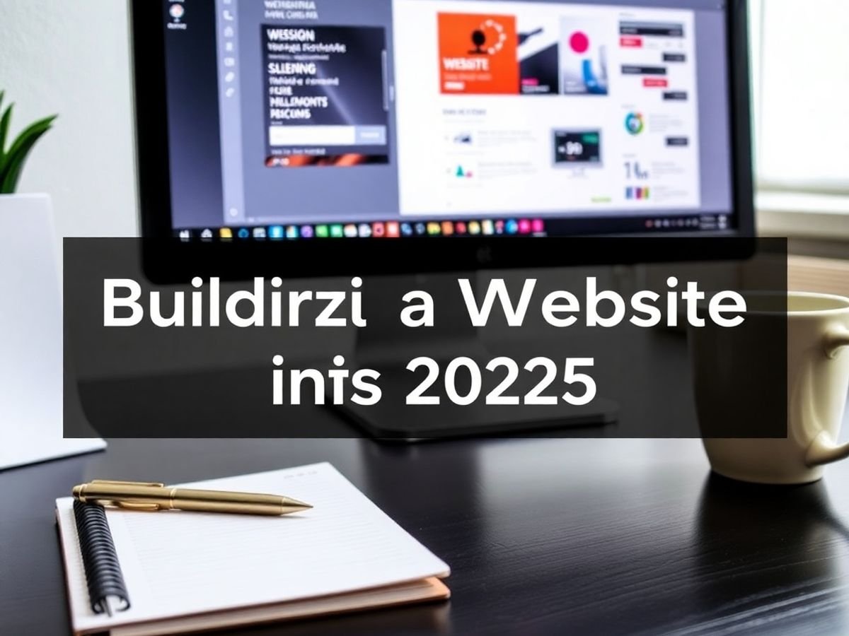 Ecran d'ordinateur avec outils de conception de site.