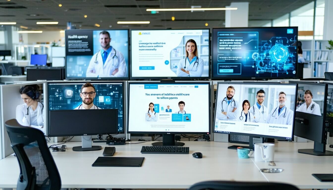 Agence Digitale Santé & Marketing Médical 1 Découvrez notre agence digitale spécialisée en santé et marketing médical. Nous vous accompagnons dans la transformation digitale de votre activité, en proposant des stratégies innovantes pour améliorer votre visibilité, atteindre votre public cible et maximiser votre impact dans le secteur médical.