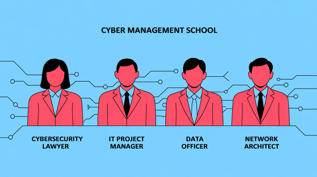 Représentation graphique de métiers hybrides dans le domaine cyber