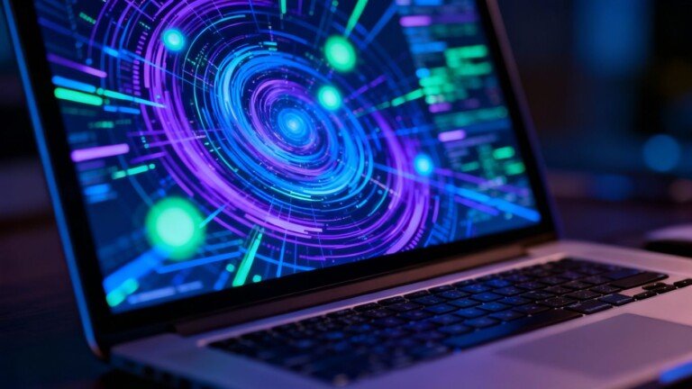 Analyse de performance web sur un écran d'ordinateur.