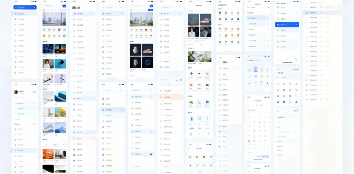 Structure d'un menu de navigation complexe et organisé.