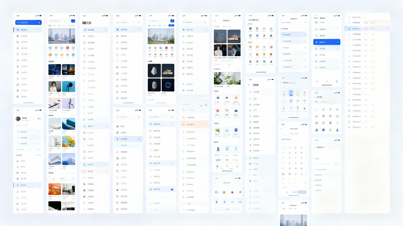 Structure d'un menu de navigation complexe et organisé.