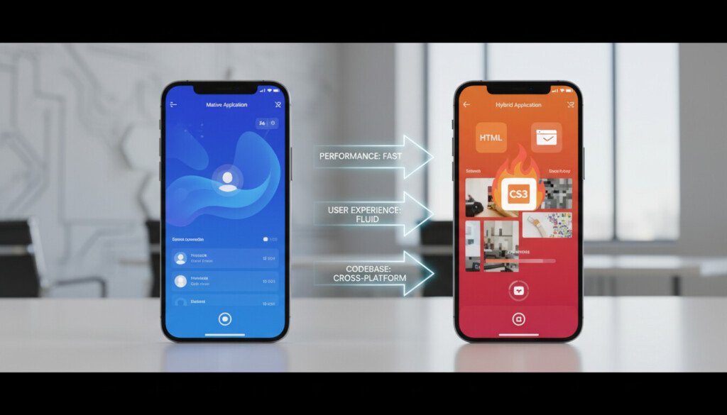 Comparaison applications natives hybrides