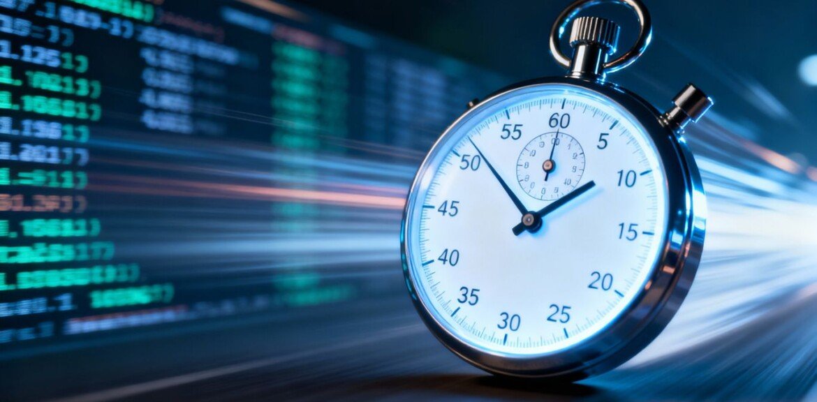 Montre rapide avec code numérique flou