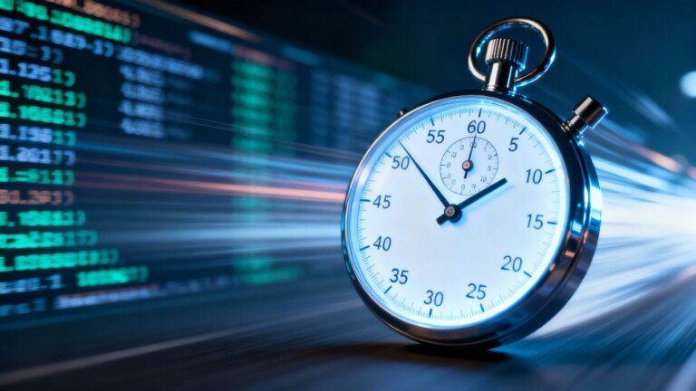 Montre rapide avec code numérique flou