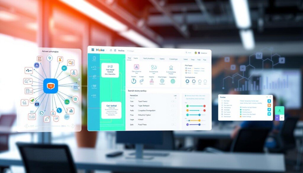 interface visuelle Make automation