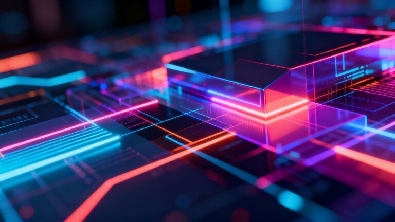 Interface de génération d'art IA futuriste