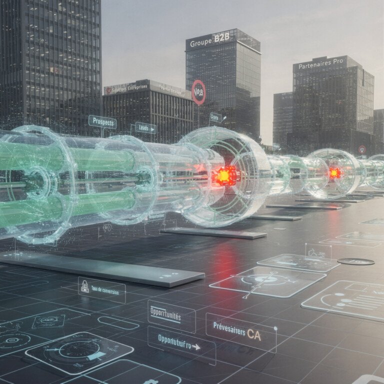 Prospection commerciale structurée pour développer un pipeline B2B prévisible