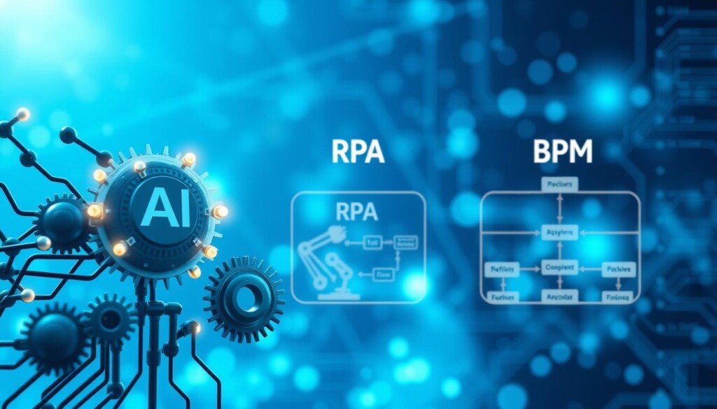 différences automatisation ia rpa bpm