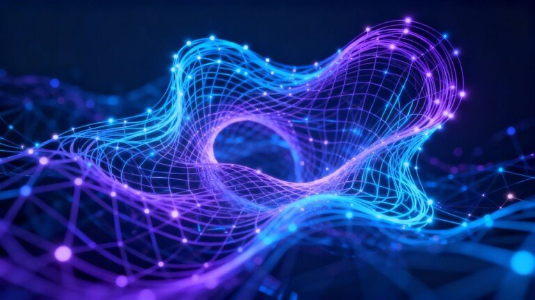 Intelligence artificielle créant des visuels abstraits.