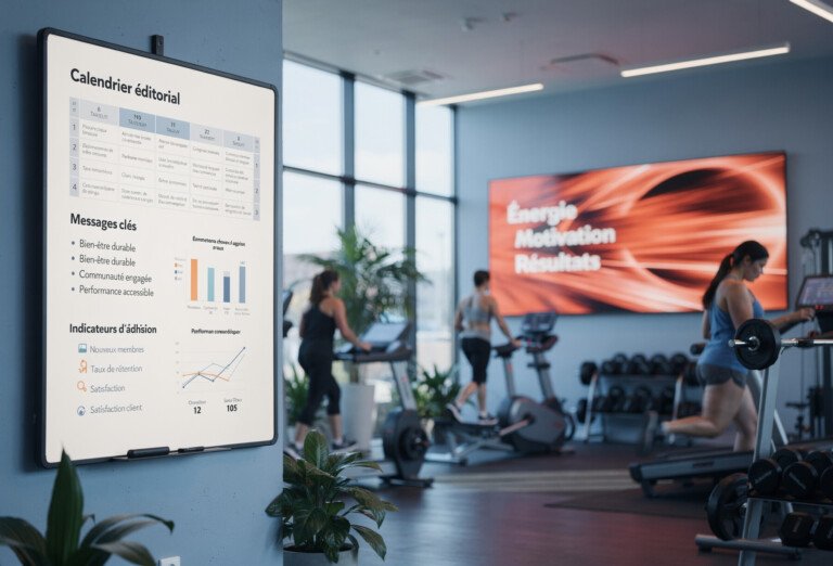 Stratégie de communication structurée pour développer la visibilité et les adhésions d’une salle de sport