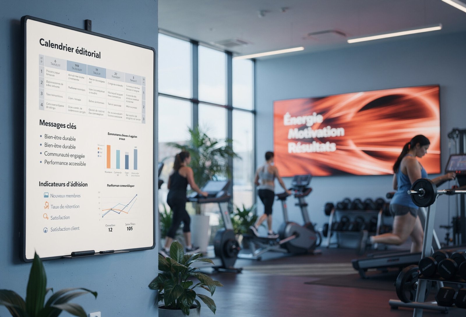 Stratégie de communication structurée pour développer la visibilité et les adhésions d’une salle de sport