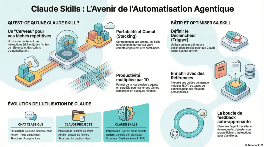 Intelligence artificielle : le guide complet pour choisir les meilleurs outils IA en 2026 2 Guide pratique des Skills Claude