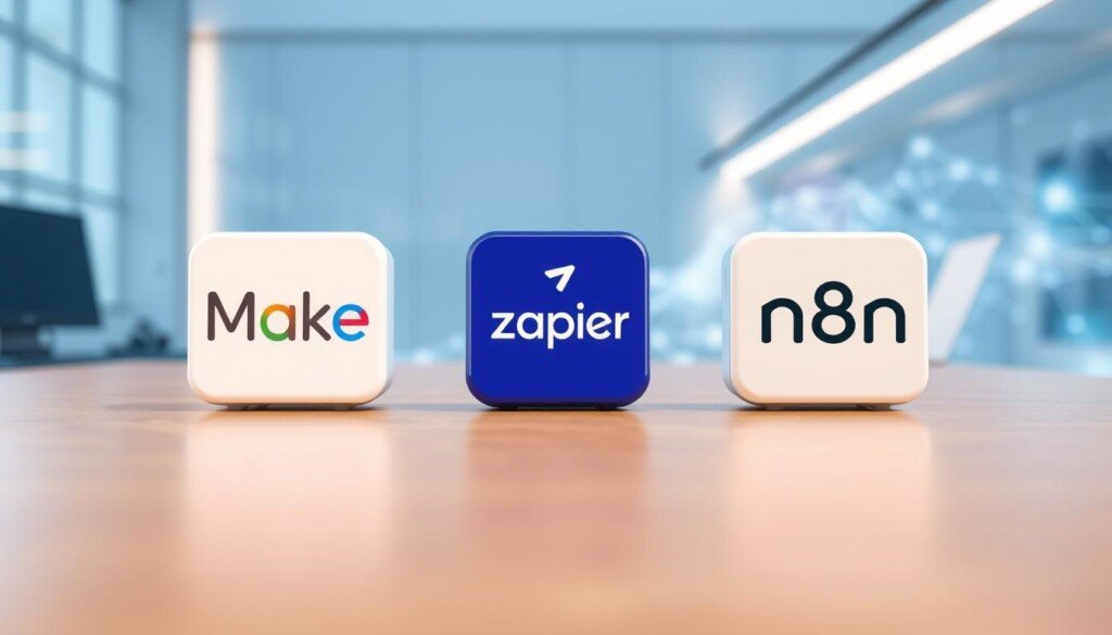 comparaison plateformes automatisation make zapier n8n
