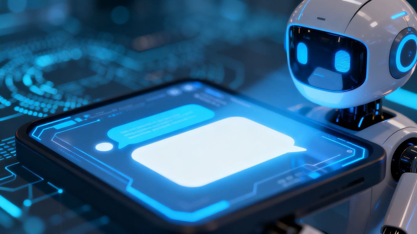 Interface de chatbot IA intégrée à un moteur de recherche.