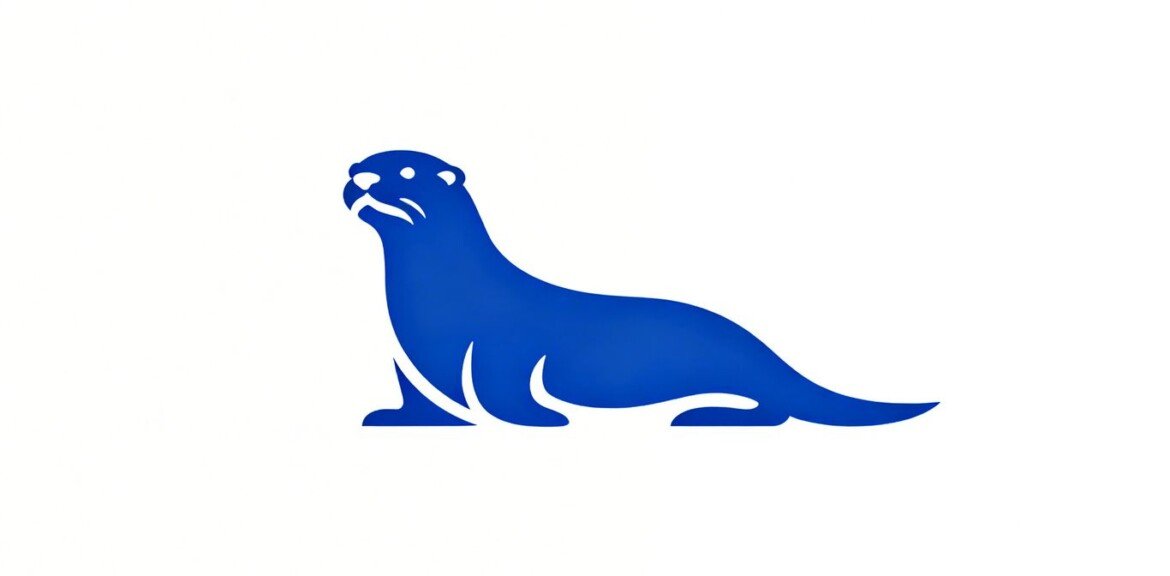 Logo Otter AI stylisé sur fond clair.