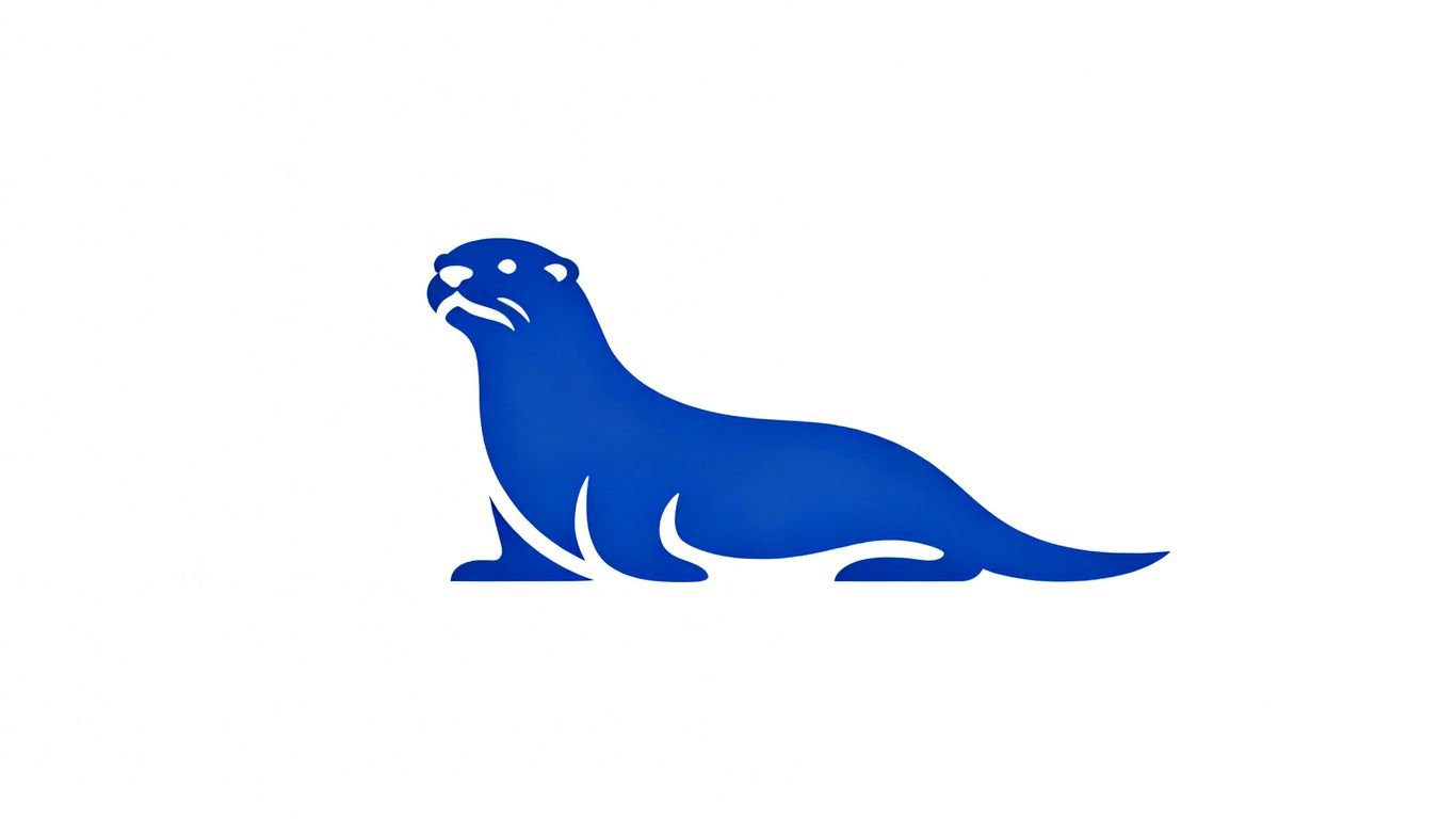 Logo Otter AI stylisé sur fond clair.