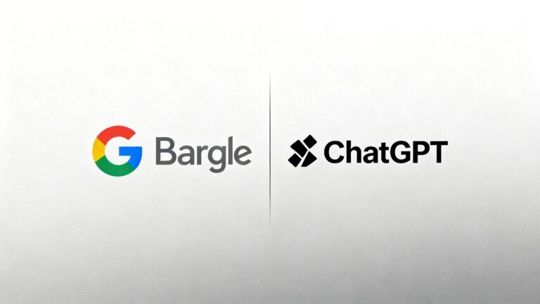 Logos de Google Bard et ChatGPT côte à côte.