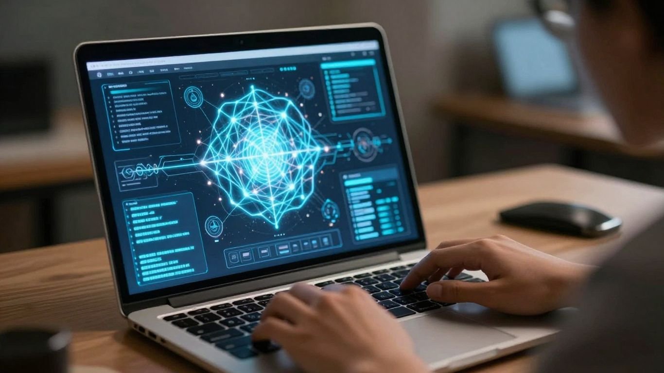 Personne utilisant Notion AI pour augmenter sa productivité.