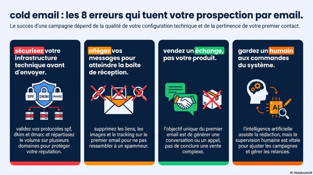 Cold email : les 8 erreurs qui bloquent vos rendez-vous et dégradent votre ROI 9 8 erreurs de cold email 1 1