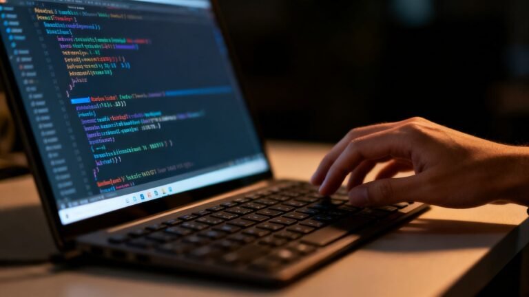 Code sur un écran d'ordinateur pour le SEO hreflang