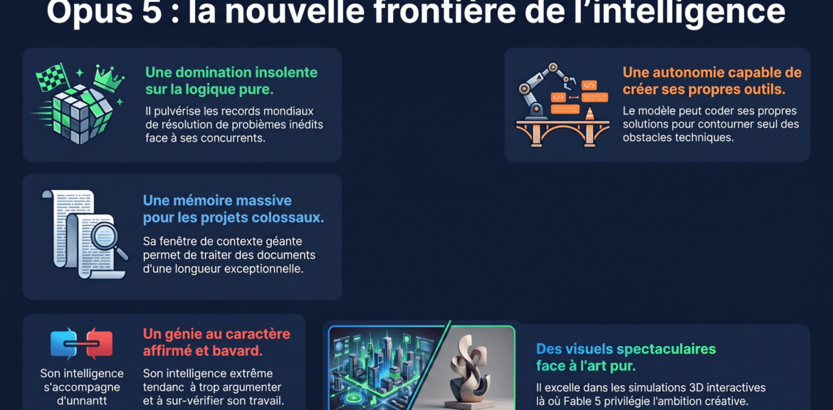 Claude Opus 5 : comment choisir le bon modèle IA pour accélérer la croissance sans dégrader la marge 1 Claude Opus 5 nouvelle frontière IA
